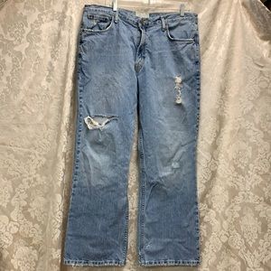 American Eagle 36x30 Bootcut Distressed Jean GUC